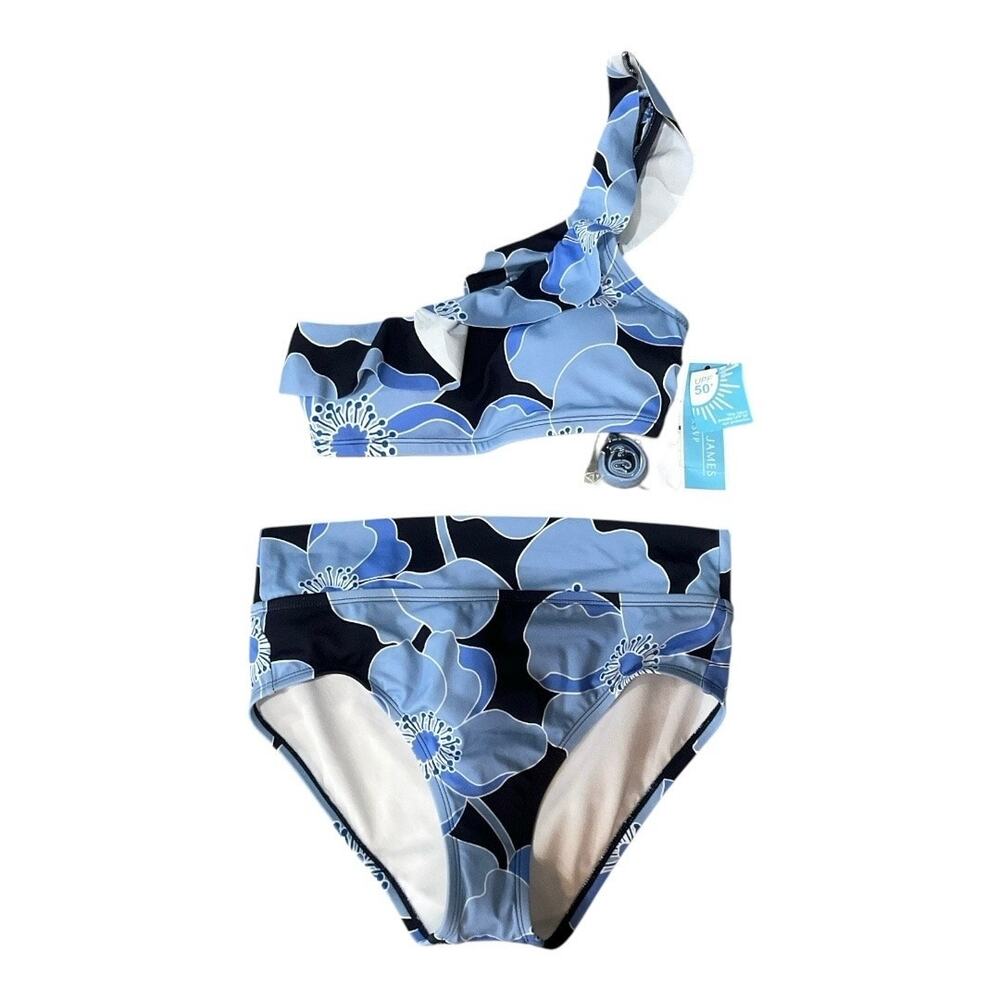 Draper James Bathing Suit Women Small Blue NWT